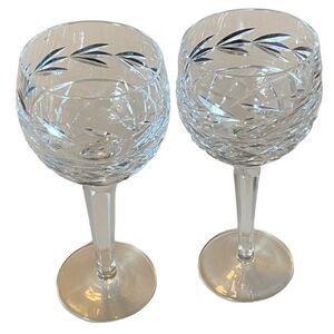 Set of 2 Glandore by WATERFORD CRYSTAL HOCK WINE GLASS
